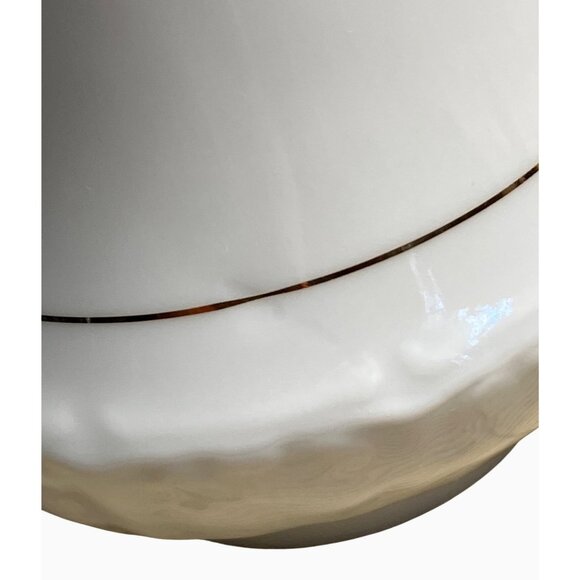 Southington By Baum Fine China Creamer & Sugar Bowl Set Golden Rhapsody White - Picture 9 of 11